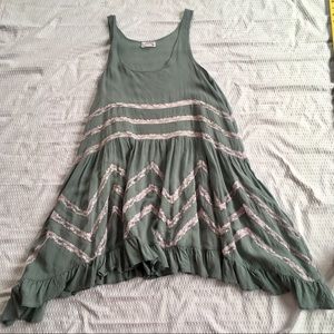 Free People Intimately Voile & Lace Trapeze Slip